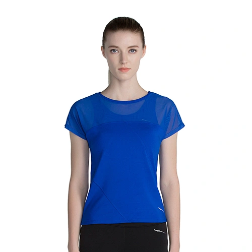 Wholesale t shirts manufacturing workout t shirt lain custom logo women's fast drying short sleeve t-shirt