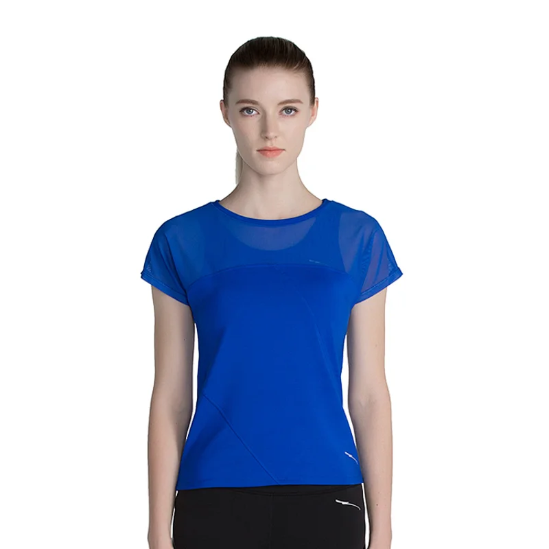 Wholesale t shirts manufacturing workout t shirt lain custom logo women's fast drying short sleeve t-shirt