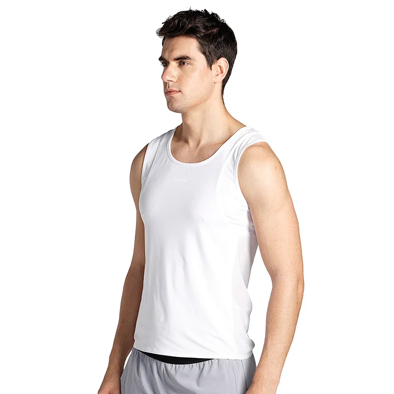 Mens basic hot sell dry fit  breathable sport crop tank top