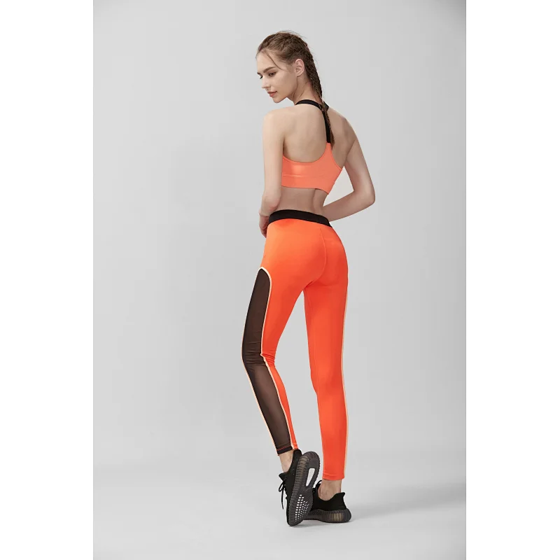 Wholesales custom logo workout sport tights print  yoga pants fitness leggings for women