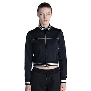women custom logo high fashion tracksuit pretty loungewear casual jacket