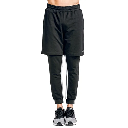 mens sport 2 in 1 running gym quick dry pants slimming tight leggings sports fitness gym sportswear