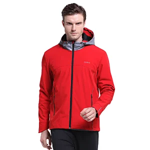 Men's  lightweight  vitality street fashion simple zipper sports pattern windproof hooded Long Sleeve Jacket