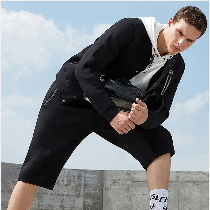 Casual Shorts Custom Design Sweat Short Wholesale Running for Mens Quick Dry Drawstring Breathable OEM Service Knee Length Print