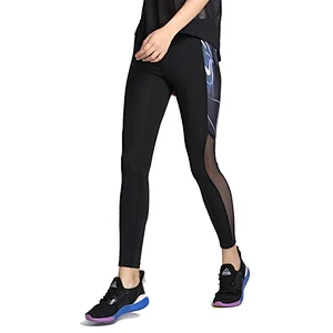 New style lightweight spandex mesh print  design gym pants yoga leggings for women