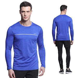 Wholesale sportswear Running Sport Shirts Exercise Full Sleeve T Shirts For Men