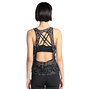 Women mesh sublimation vest  graphic printing yoga running fitness tank active wear tank top Custom logo designed tank topwoman