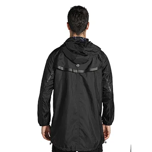 Sun protection windproof woven outerwear sportswear men UPF hoody skin jackets with waterproof zip