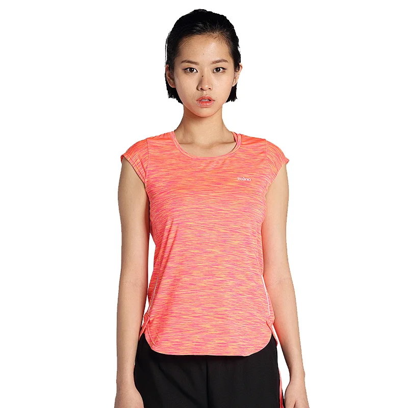 Women slim fit t shirts on promotion sportswear dry fit running fitness activewear