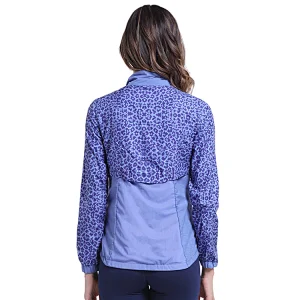 New design sportswear leopard printing light weight jacket  for women running wear