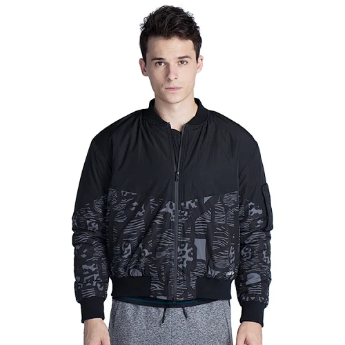 New fashion zip  printed men  light  jacket