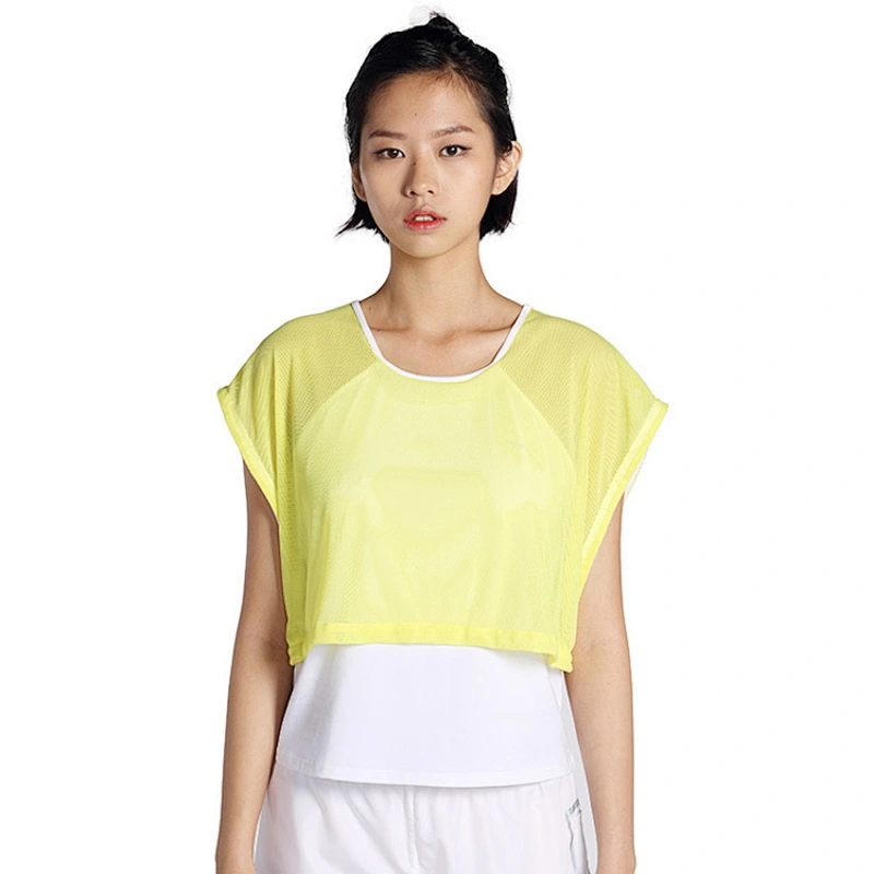 2020 Women Flexible Sportswear Gym T Shirt Dry Fit custom slim fit yoga T Shir