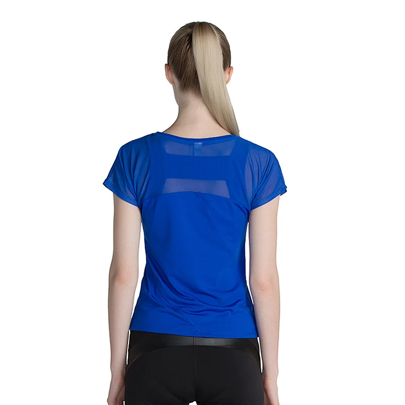 Wholesale t shirts manufacturing workout t shirt lain custom logo women's fast drying short sleeve t-shirt
