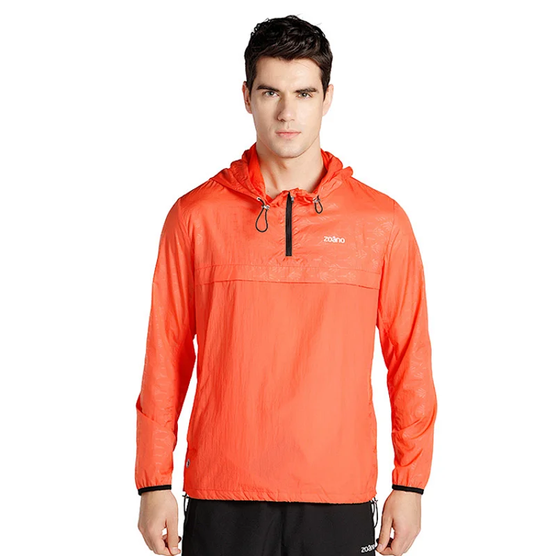 BSCI Factory new design long sleeve ultra-slim coolinng anti-UV sun-protection hoodie