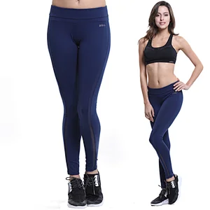 Wholesales high waist  spandex mesh compression workout breathable leggings fitness yoga pants for women