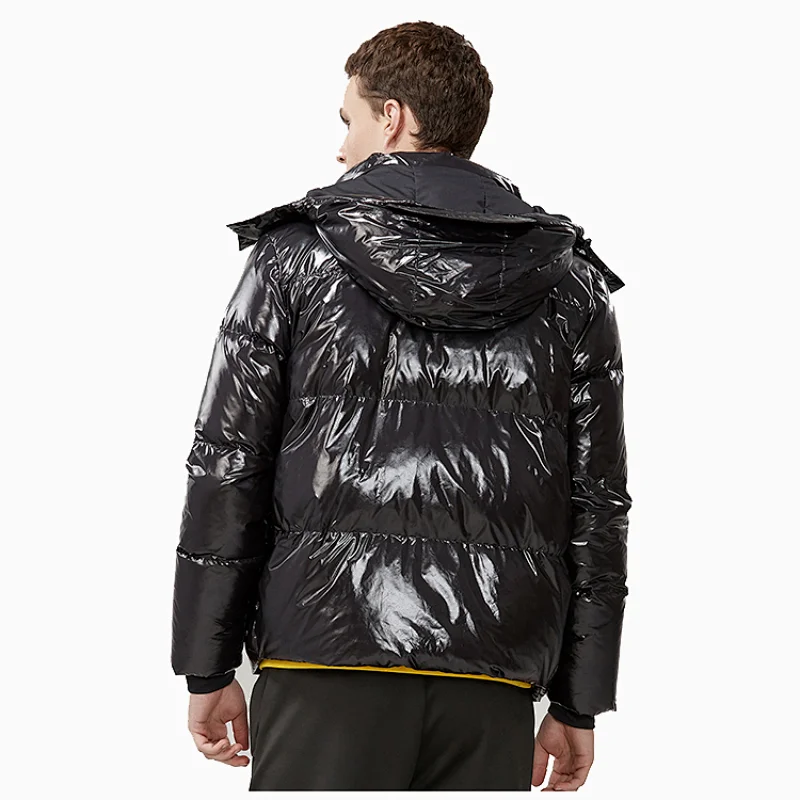 High Quality Fashion Shiny Winter Coat Men Puffer Down Jacket