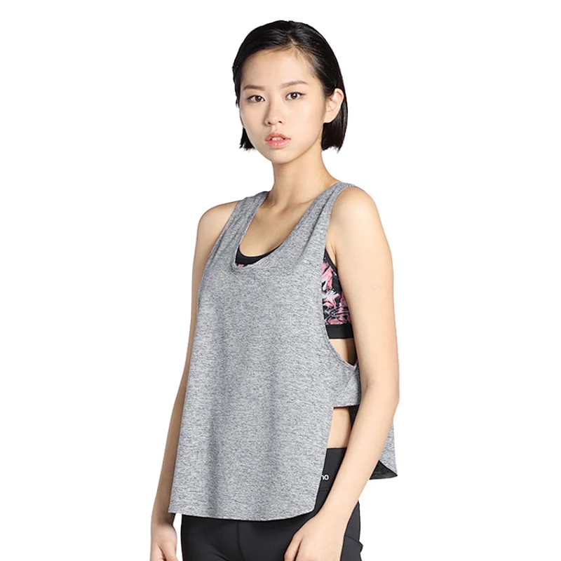 Custom logo women cute tank tops 2020 hot sale summer casual loose tank top active wear