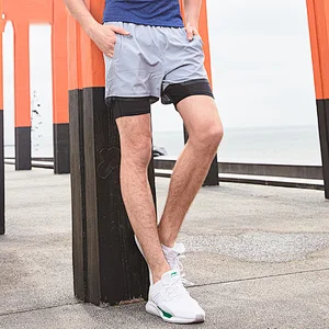 Custom Men's Launch Stretch Woven 2-in-1 Shorts track pants with pockets