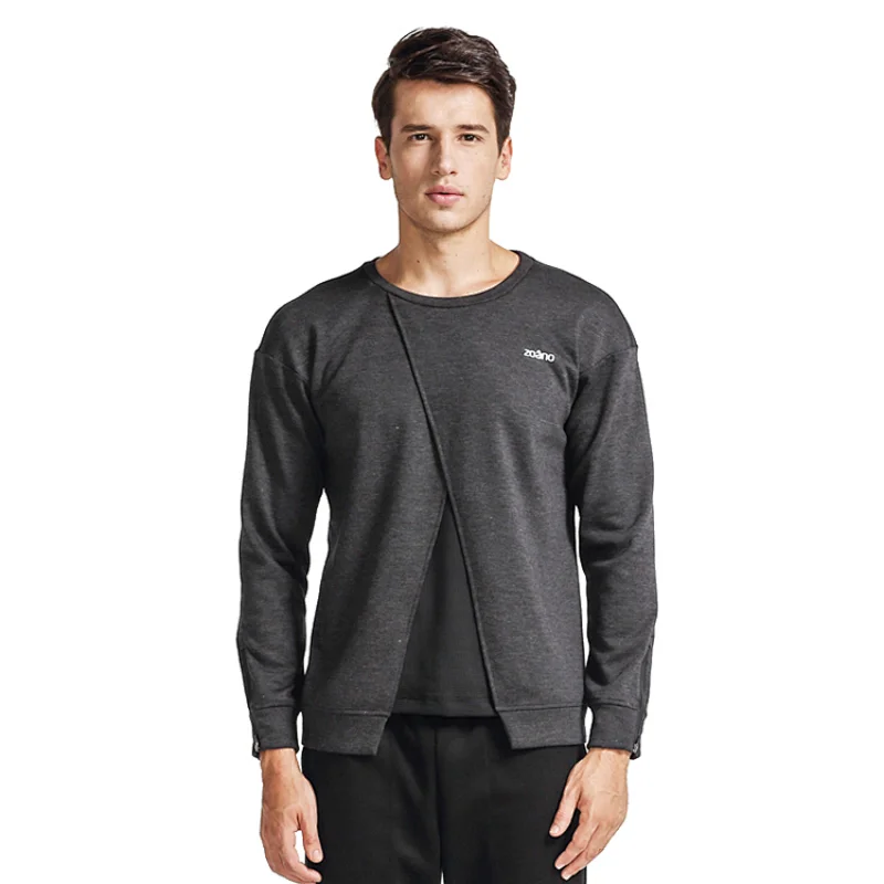 crew neck cotton casual pullover for mens
