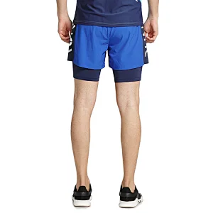 Customized print logo performance series extreme comfort 2-in-1 short running pants for men