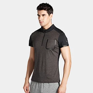 Quick dry sports wear casual t-shirt short sleeve pocket mens T-shirt