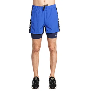 Customized print logo performance series extreme comfort 2-in-1 short running pants for men
