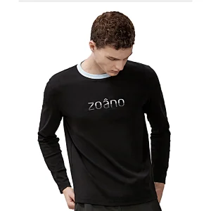 Fashion design round neck sportswear fitness clothing long sleeve t shirt for men