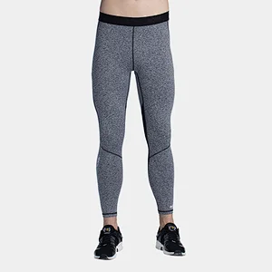 Men's breathable leggings sretchy reflective workout  gym pants compression pants