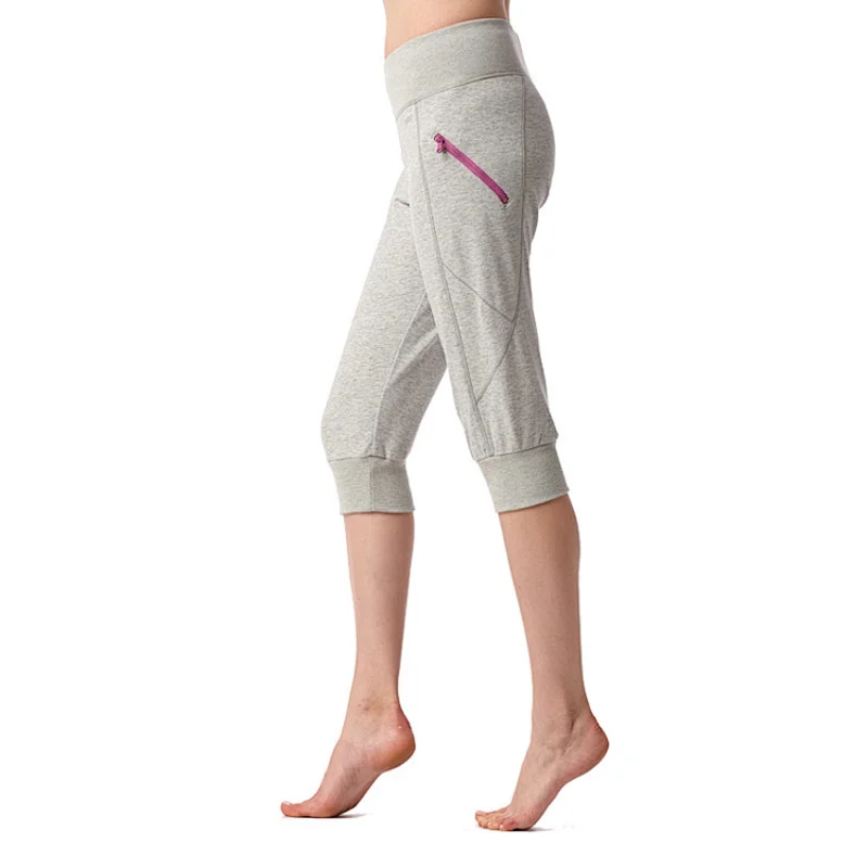 Custom logo oem design private label cotton white yoga pants for women