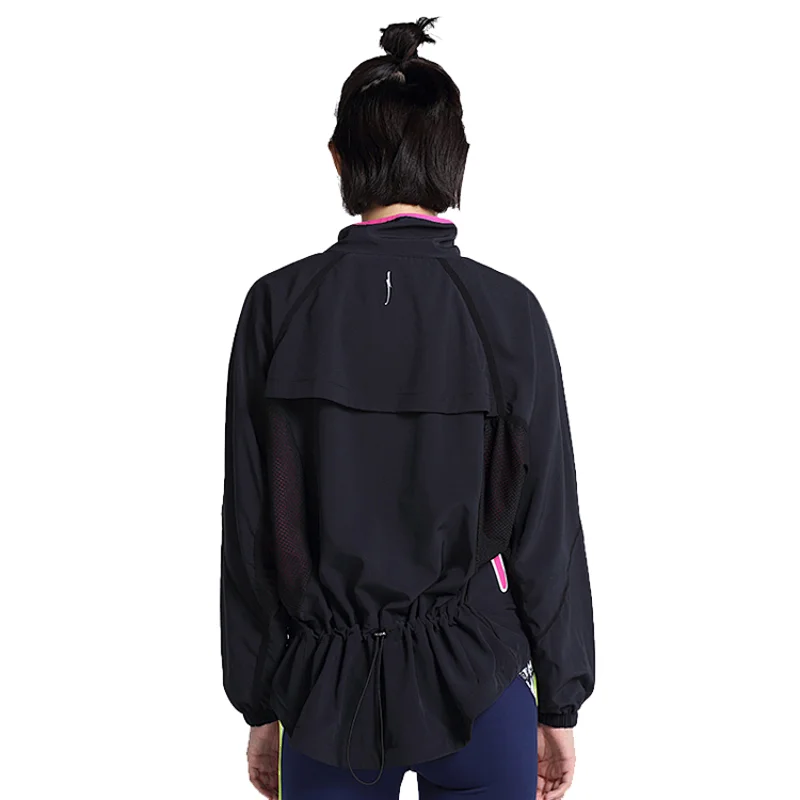 Custom mixmatch women sport running windbreaker casual zipper jackets