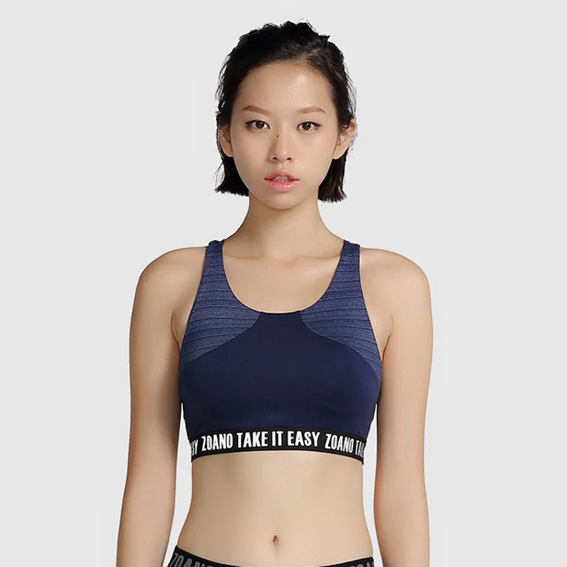 Custom logo high support women fitness full size sport bra