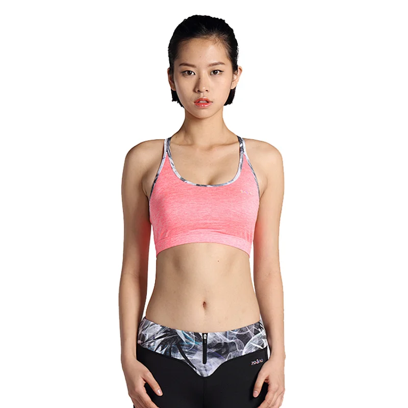 2020 lady hot sexy yoga bra women custom high quality pushup strap padded Sports Bra
