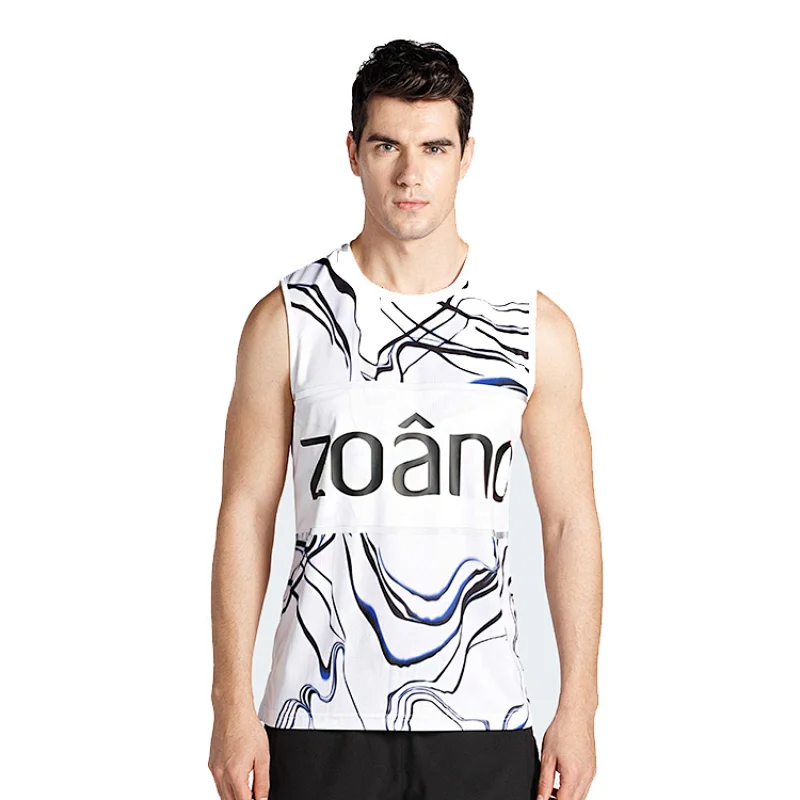 Zoano popular running crop tank top for mens activewear