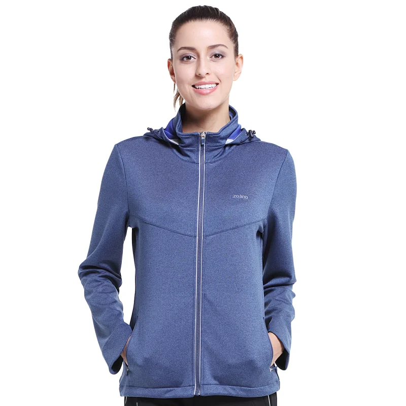 Factory high quality pullover windbreaker soft shell jacket for women