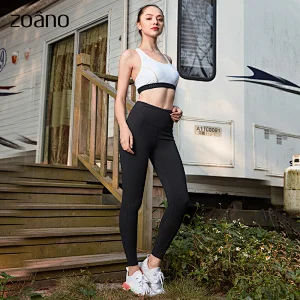 Wholesale Solid Color Capris Tights Women Leggings Gym Sports Yoga Pants Leggings Fitness yoga pants fitness leggings for women