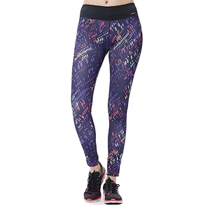 Wholesales workout fashion flower print pattern leggings fitness long yoga pants for women