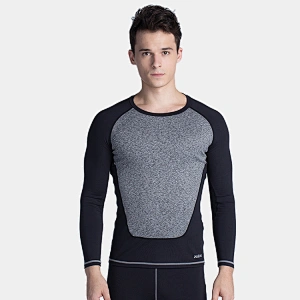 high quality t shirts fitness long sleeve wear men running sports gym t shirt for men