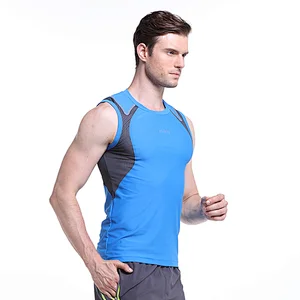 High quality qicky dry sportswear tank tops fitness men laser cut sleeveless