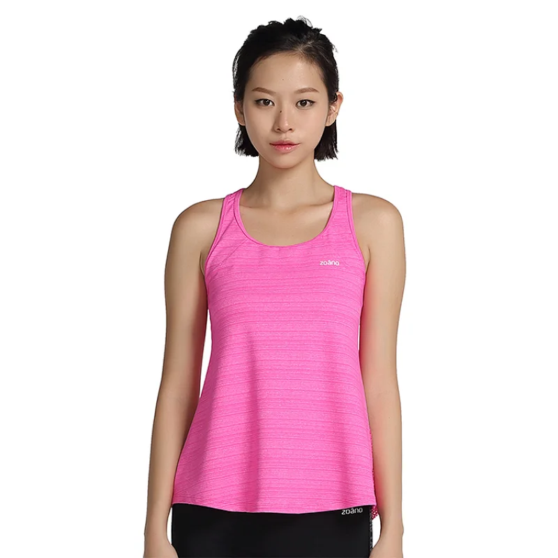 Women  hot sale fitness running sportswear  breathable compression yoga  active wear tank top Custom logo designed tank topwoman