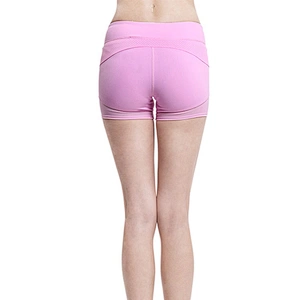 custom logo soft yoga fitness jogger shorts mesh shorts for women