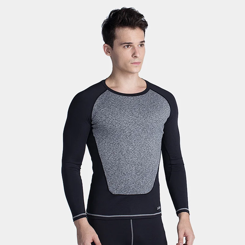 high quality t shirts fitness long sleeve wear men running sports gym t shirt for men