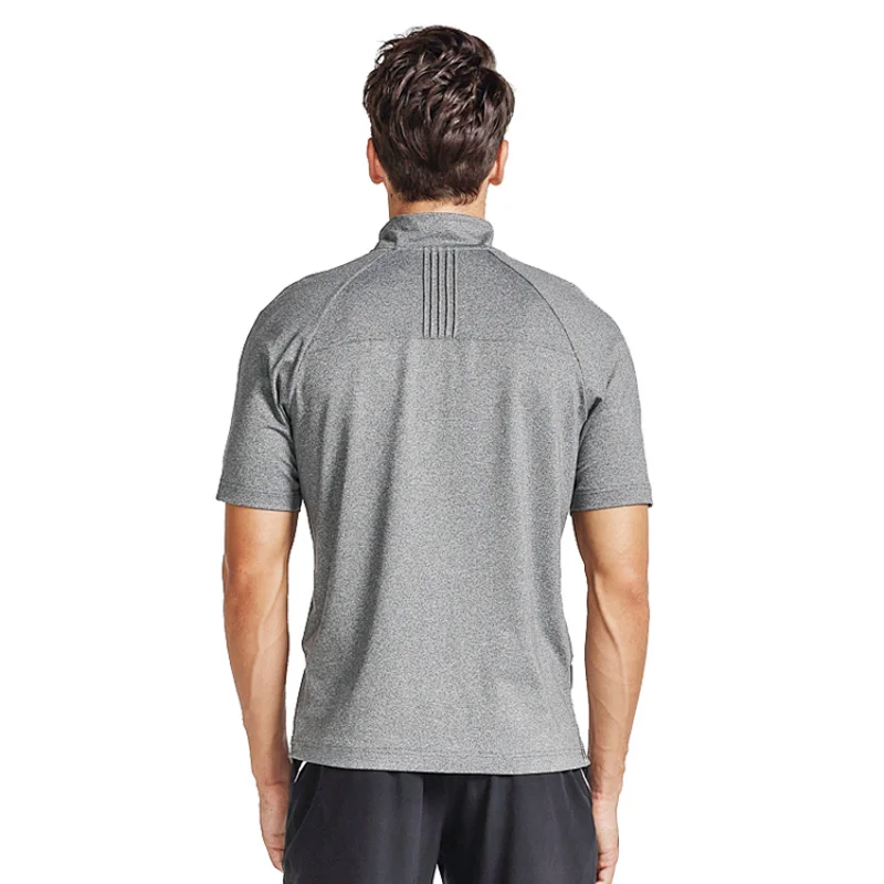 Quick Dry T-shirt half zip Sport Top Sportswear Training t Shirt men sport