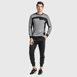 Long sleeve mens shirt casual sports tops  wholesale crew neck sweater shirts