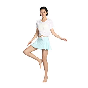 Custom sweat mini set skort  lightweight quick dry running tennis dress women