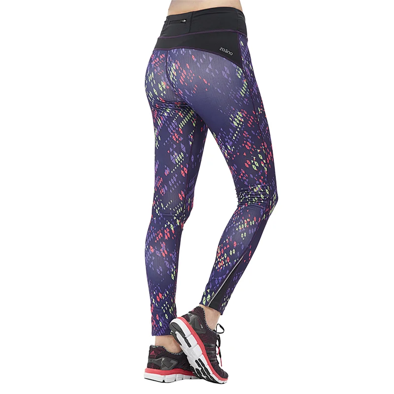 Wholesales workout fashion flower print pattern leggings fitness long yoga pants for women