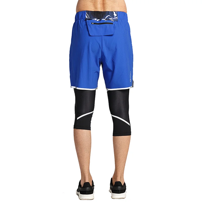 Custom men's stretch outdoor quick dry track pants jogger sweat shorts