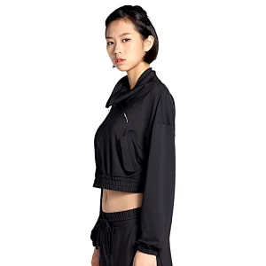 high quality female tracksuit latest fashion one shoulder zipper top for women