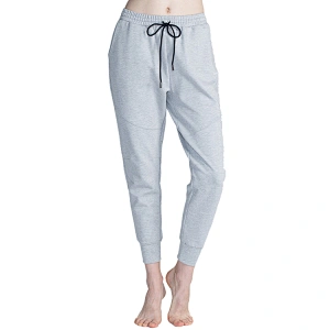 Fashion running jogger black pants comfortable elastic waist ladies Sweatpants with drawstring