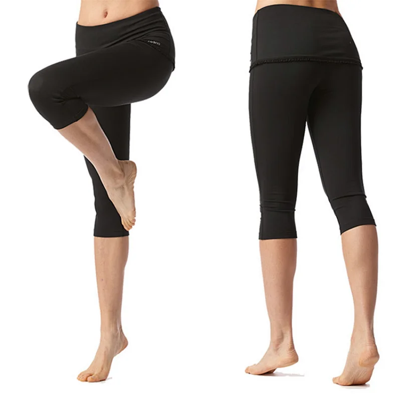 Wholesale summer filmy sportswear yoga pants with pockets tummy control