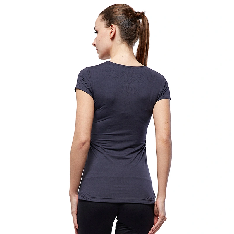 Factory designed wholesales model solid basic running  wear yoga gym sports active t shirt